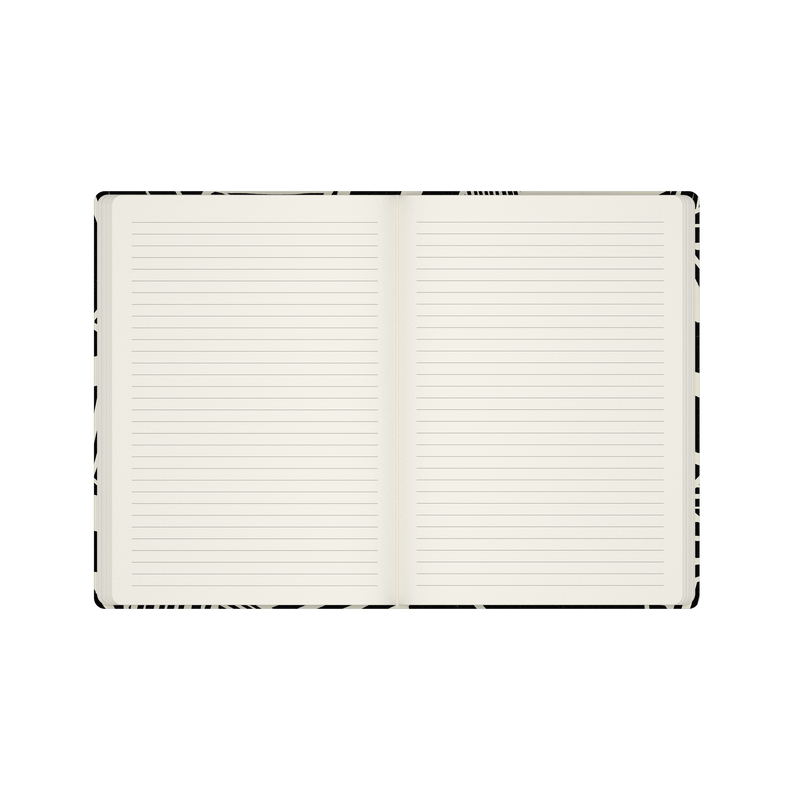 Bold Mono A5 Ruled Notebook
