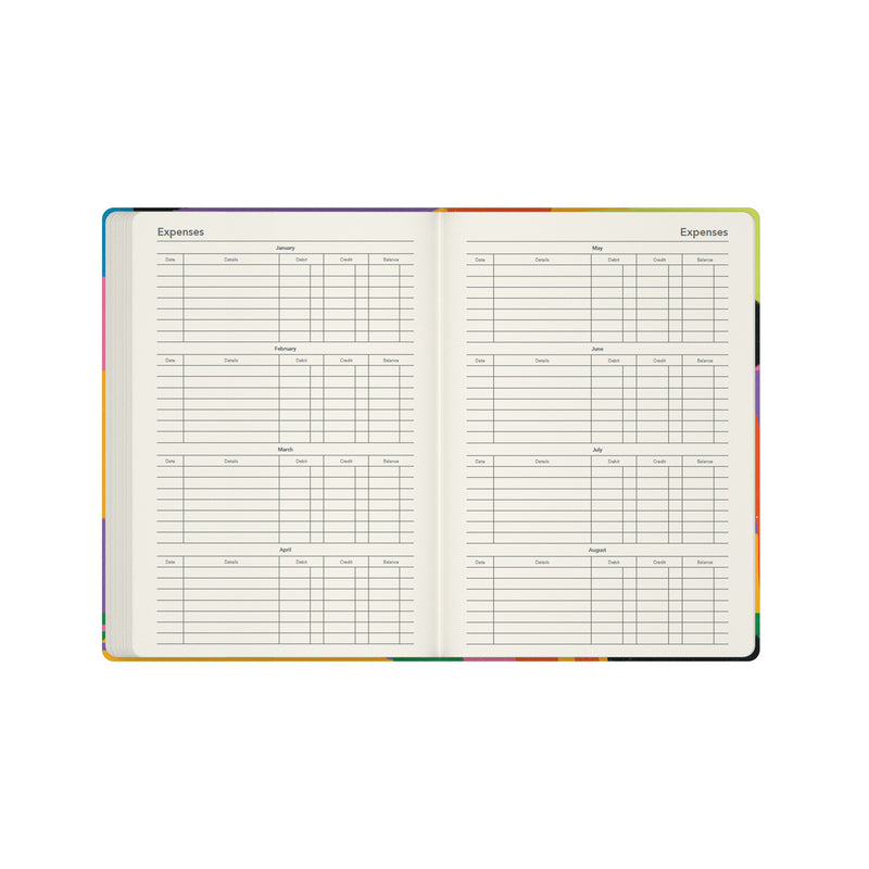 2027 Calendar Year Planner - 12 Month A5 Week-to-View Diary - Collins Debden Dopamine Rush Range