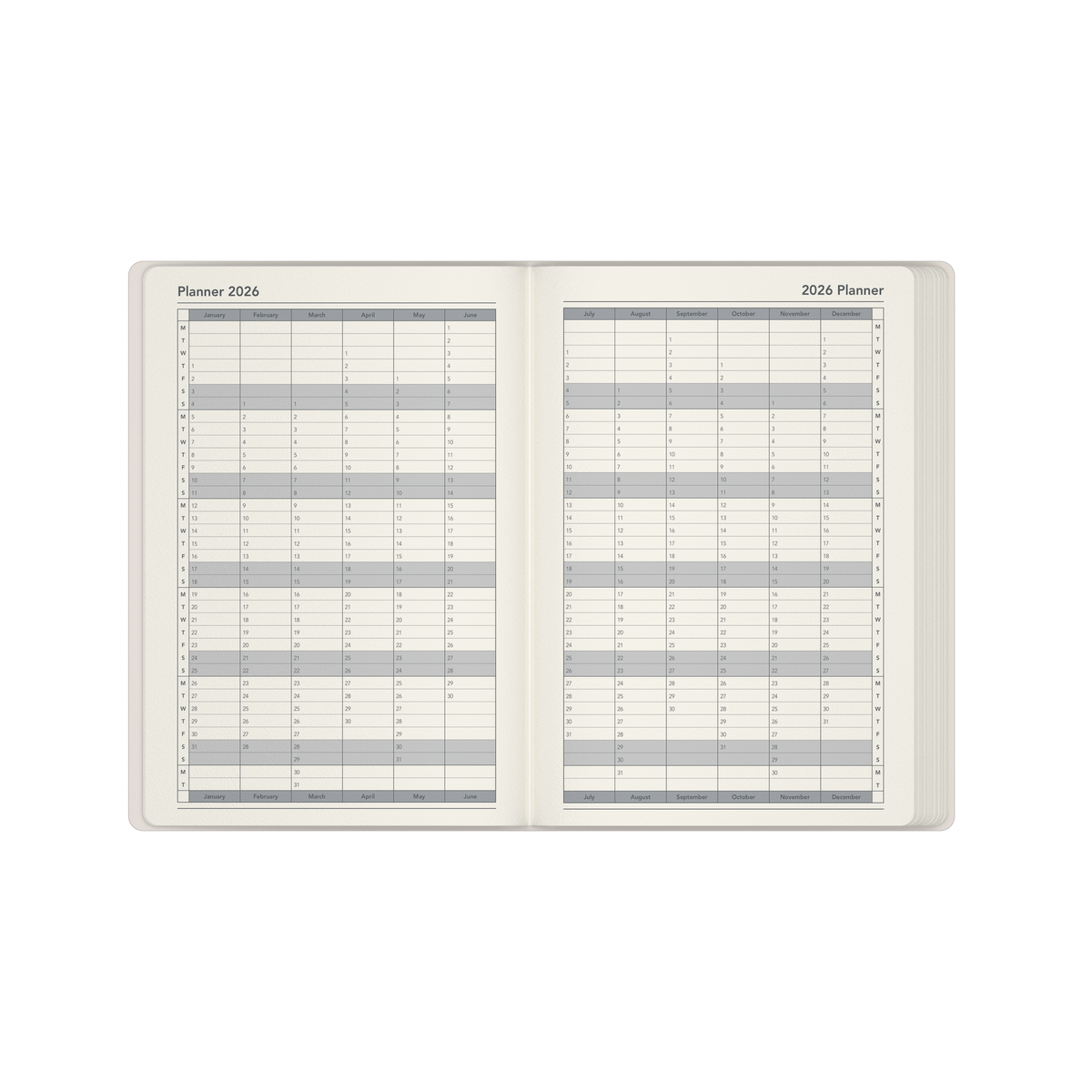 Submerge - A5  Week-To-View - Diary - 2026 Calendar Year Planner
