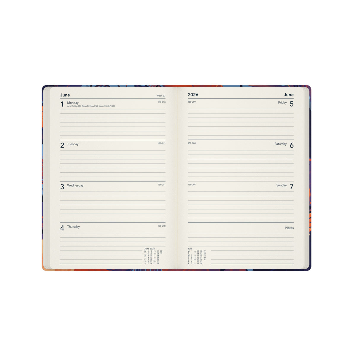 Down the Garden Path- A5  Week-To-View - Diary - 2026 Calendar Year Planner