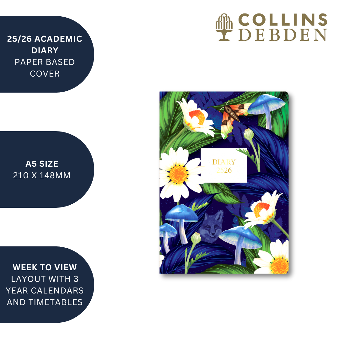 Down the Garden Path - A5 Week-to-View Mid/Academic Year Diary Planner 2025-2026