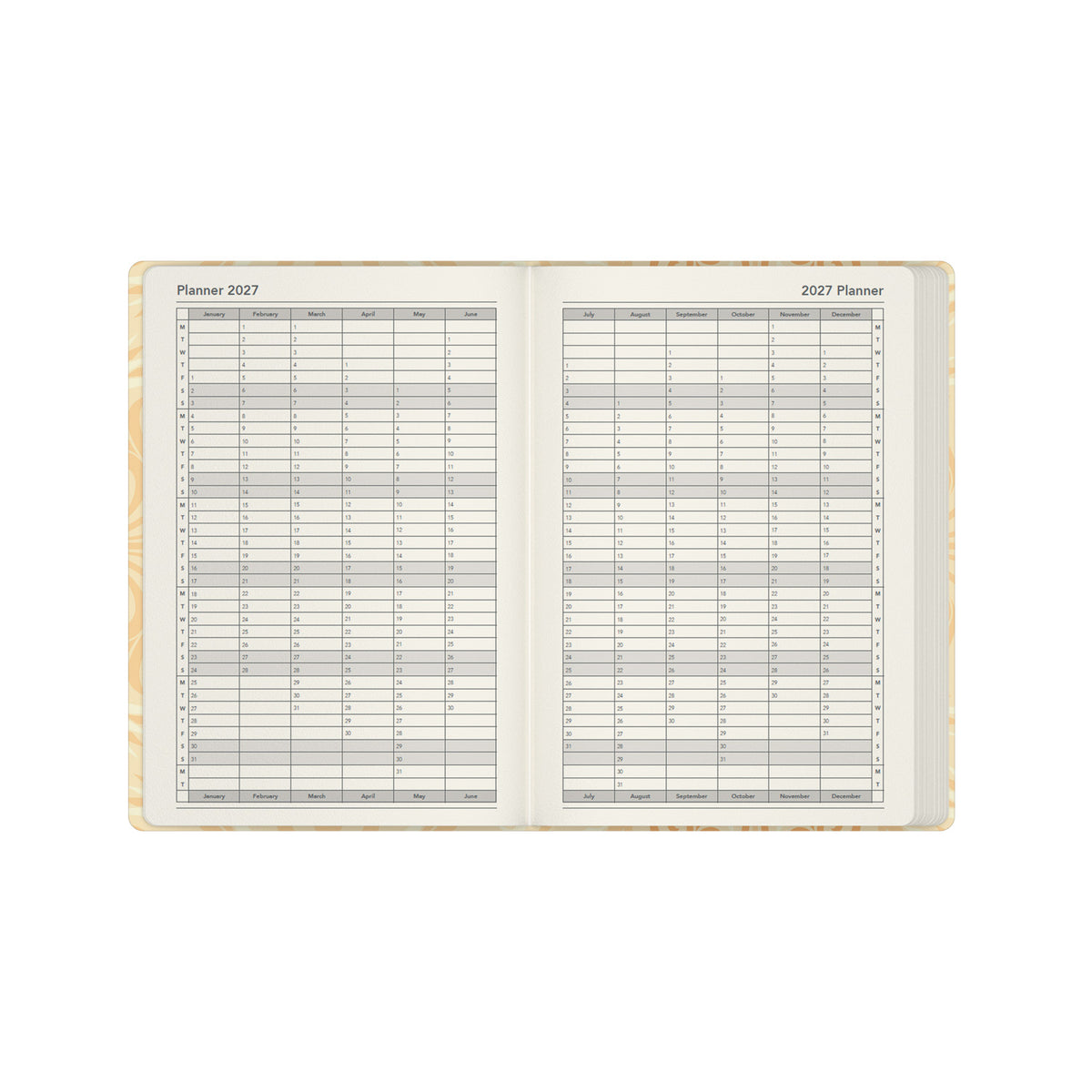 2027 Calendar Year Planner - 12 Month A5 Week-to-View Diary - Hard Cover - Collins Debden Lavish Lux Range