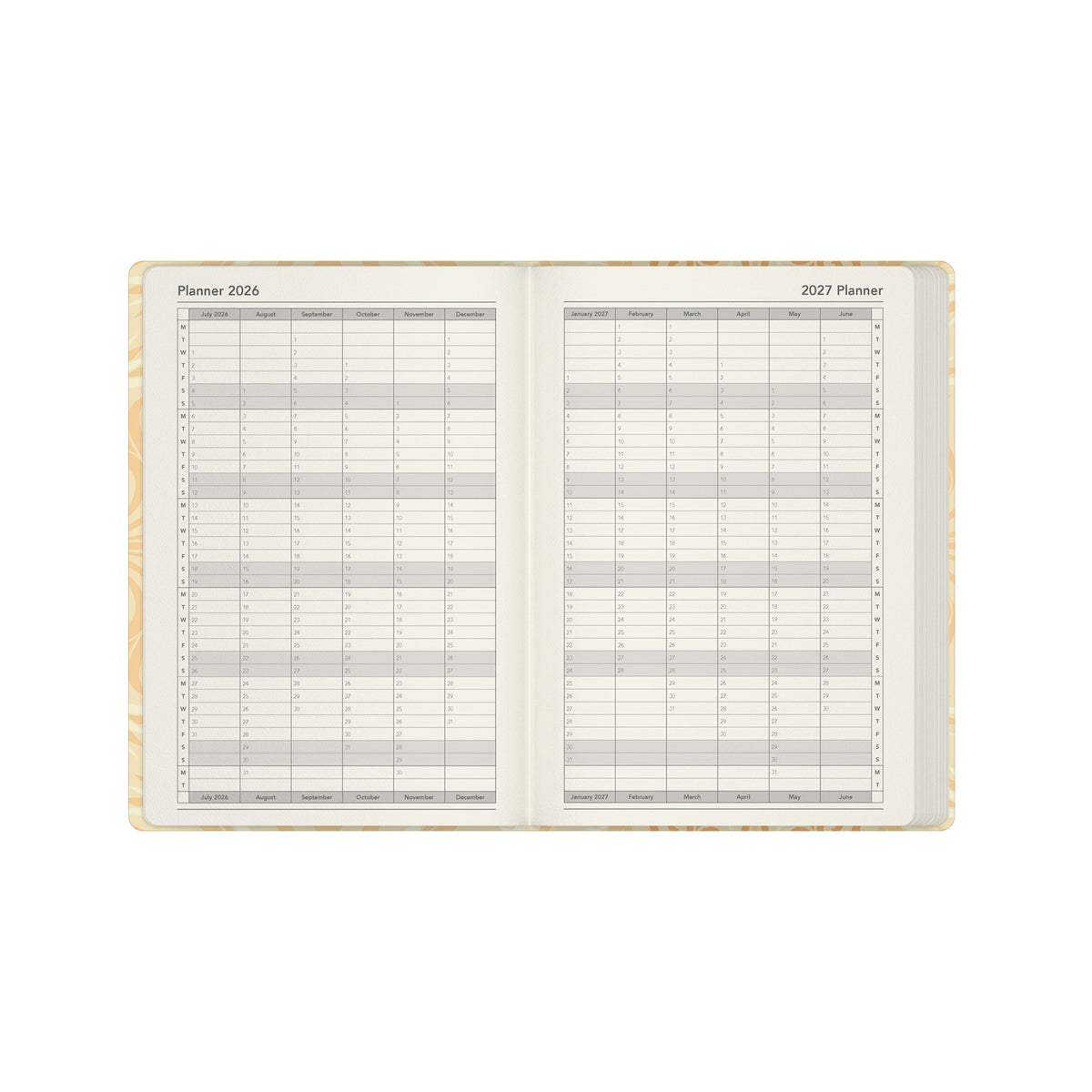 2026 - 2027 Mid Year Planner - 13 Month A5 Week-to-View Diary - Collins Debden Lavish Lux
