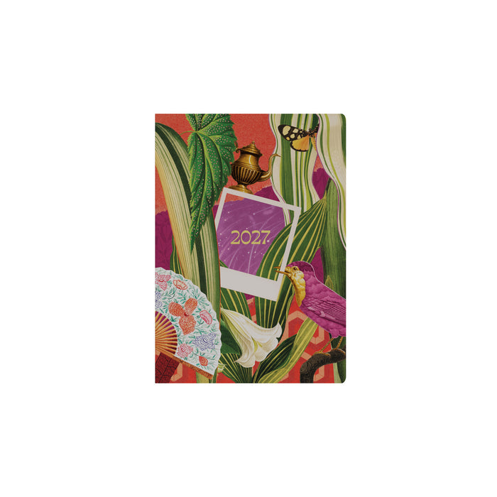 2027 Calendar Year Planner - 12 Month A5 Week-to-View Diary - Hard Cover - Collins Debden Modern Organic Range