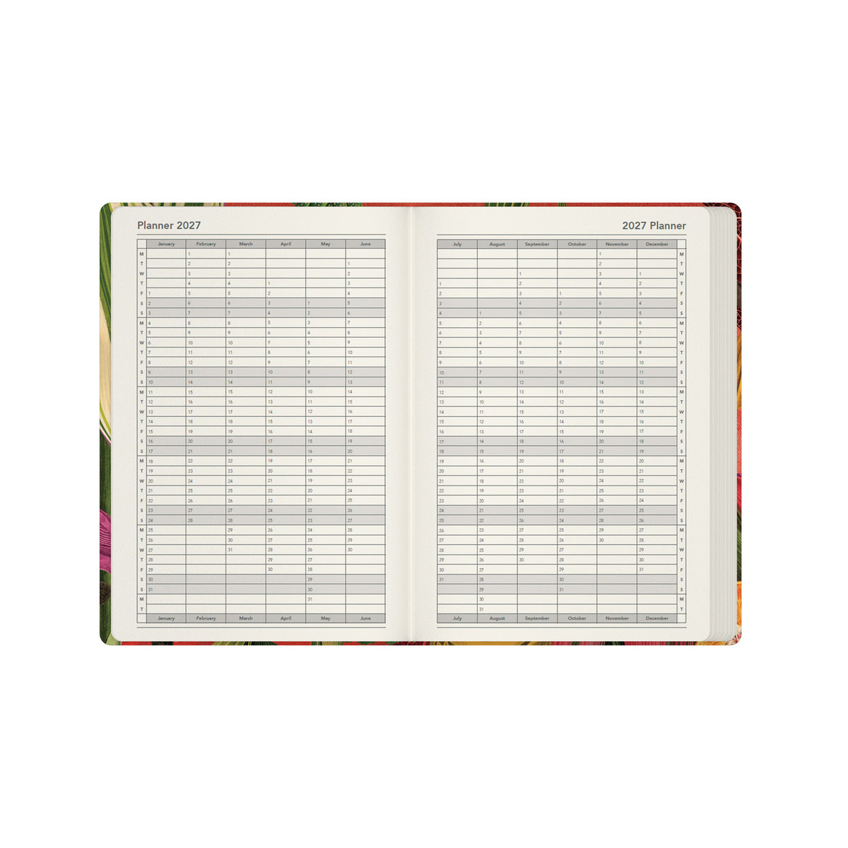 2027 Calendar Year Planner - 12 Month A5 Week-to-View Diary - Hard Cover - Collins Debden Modern Organic Range