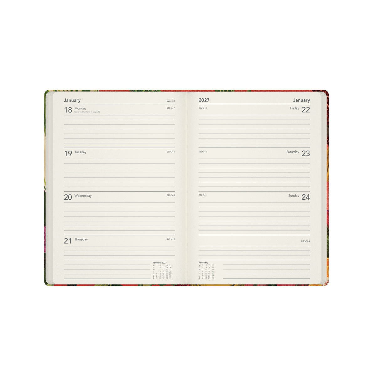 2026-2027 Mid Year Planner - 13 Month A5 Week-to-View -Diary  Bird -  Collins Debden Modern Organics Range