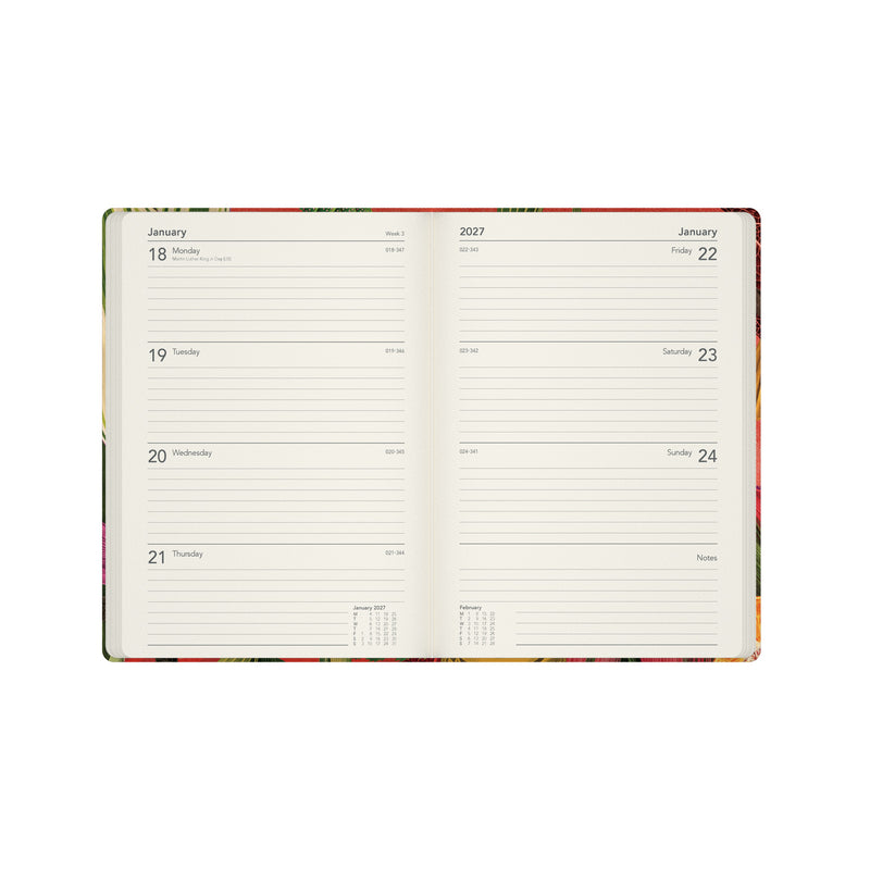 2026-2027 Mid Year Planner - 13 Month A5 Week-to-View -Diary  Bird -  Collins Debden Modern Organics Range