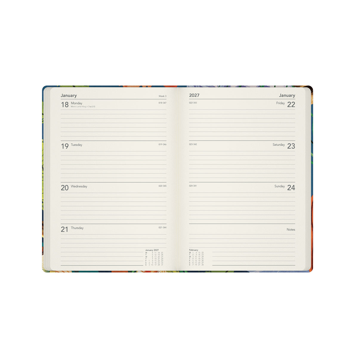 2026-2027 Mid Year Planner - 13 Month A5 Week-to-View Diary - Turtle - Collins Debden Modern Organics Range