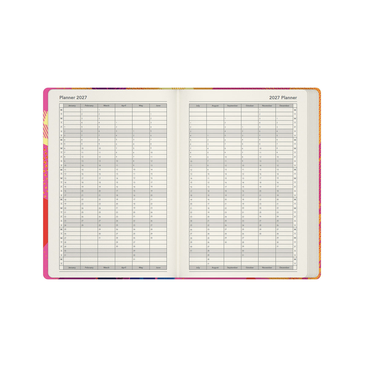 2027 Calendar Year Planner - 12 Month A5 Week-to-View Diary - Collins Debden Mixtape Range