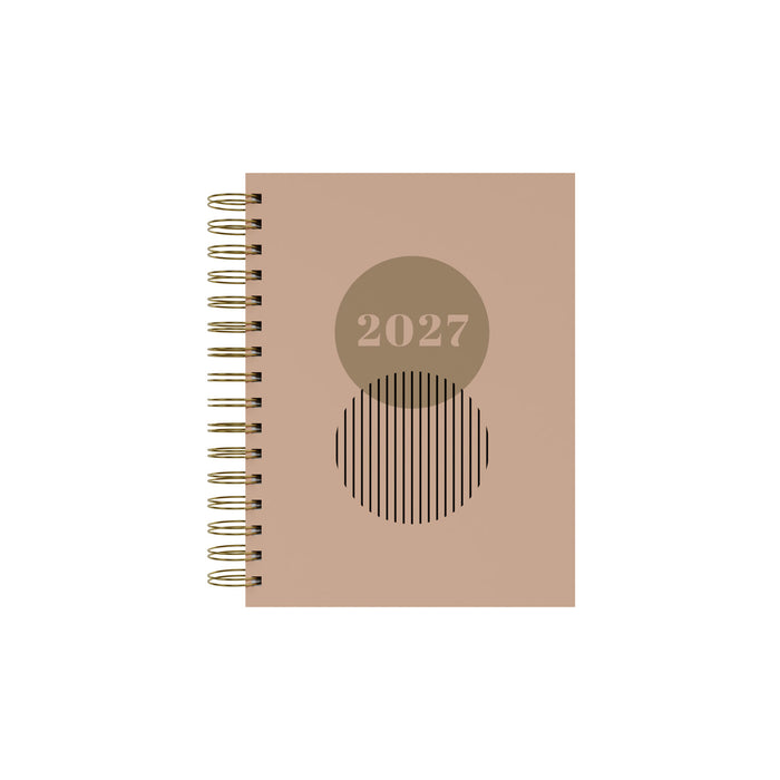 2027 Calendar Year Planner - 12 Month A5 Day-to-Page Diary - Hard Cover - Collins Debden Scandi Range