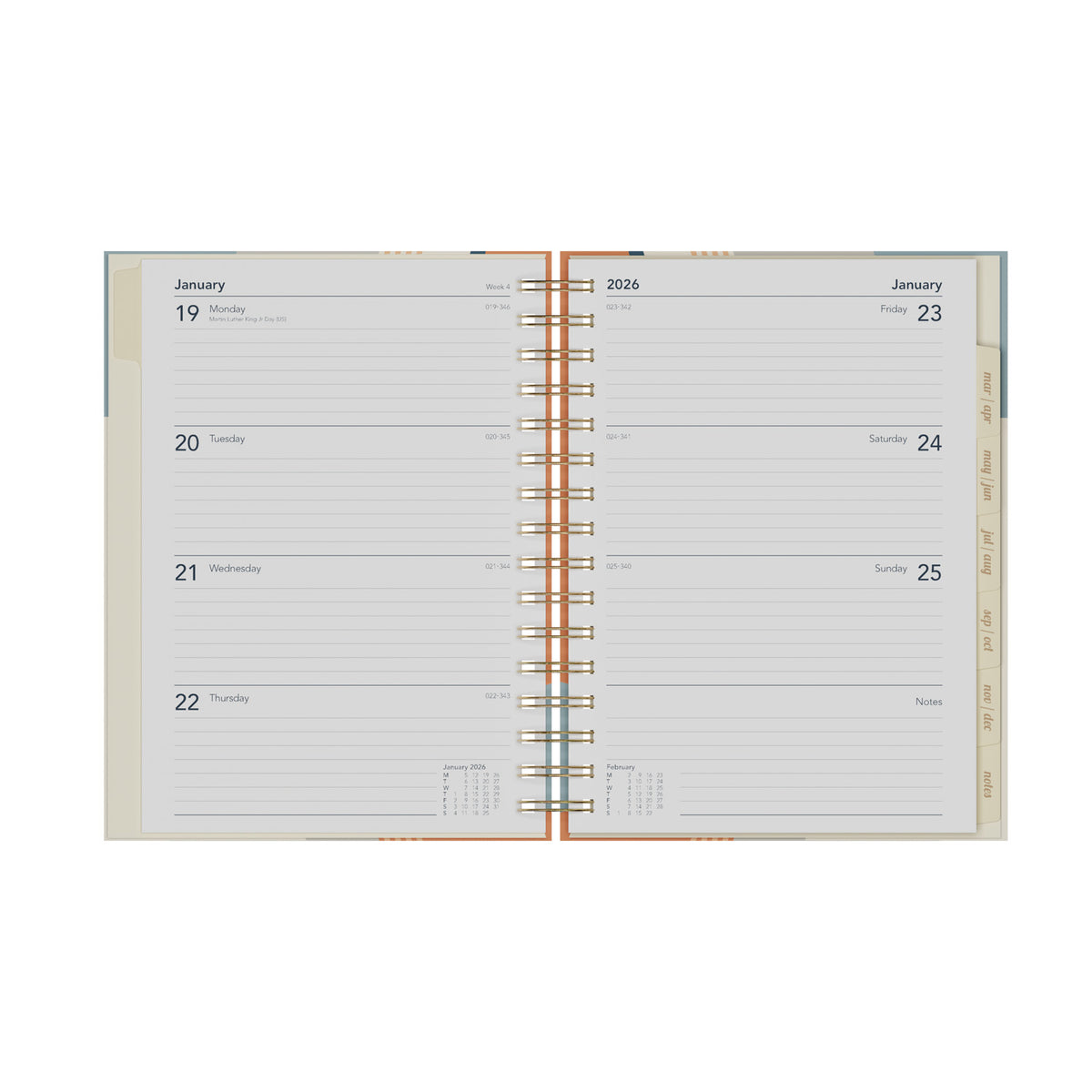Scandi - A5  Week-To-View - Diary - 2026 Calendar Year Planner