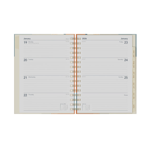 Scandi - A5  Week-To-View - Diary - 2026 Calendar Year Planner