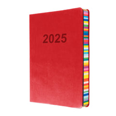 Edge Rainbow - A5 Day-To-Page Diary - 2025 Calendar Year Planner