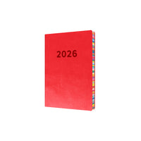Edge Rainbow - A5 Day-To-Page Diary with Appointments- 2026 Calendar Year Planner