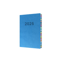 Edge Rainbow - A5 Day-To-Page Diary with Appointments- 2026 Calendar Year Planner