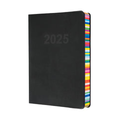 Edge Rainbow - A5 Day-To-Page Diary - 2025 Calendar Year Planner