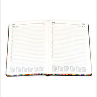 Edge Rainbow - A5 Day-To-Page Diary with Appointments- 2026 Calendar Year Planner