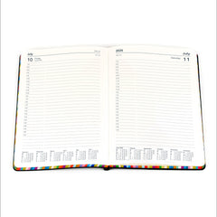 Edge Rainbow - A5 Day-To-Page Diary with Appointments- 2026 Calendar Year Planner