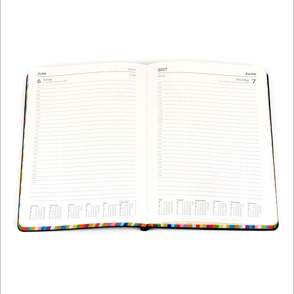 2027 Calendar Year Planner - 12 Month A5 Day-to-Page Diary - Hard Cover - Collins Debden Edge Range