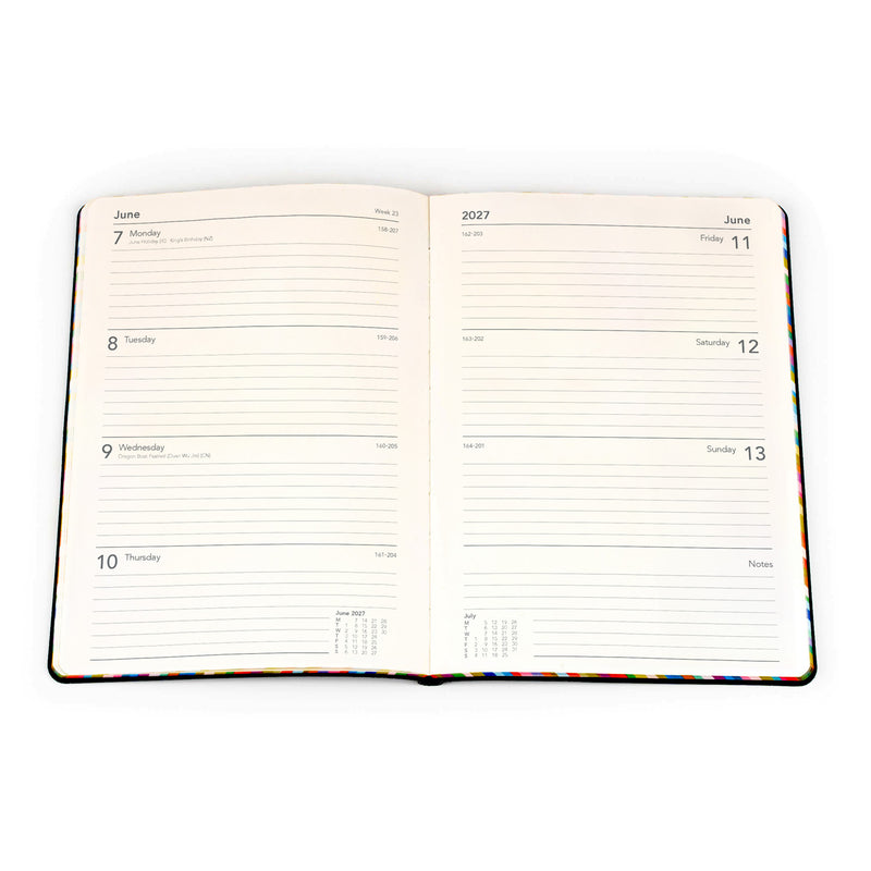 2027 Calendar Year Planner - 12 Month A5 Week-to-View Diary - Hard Cover - Collins Debden Edge Range