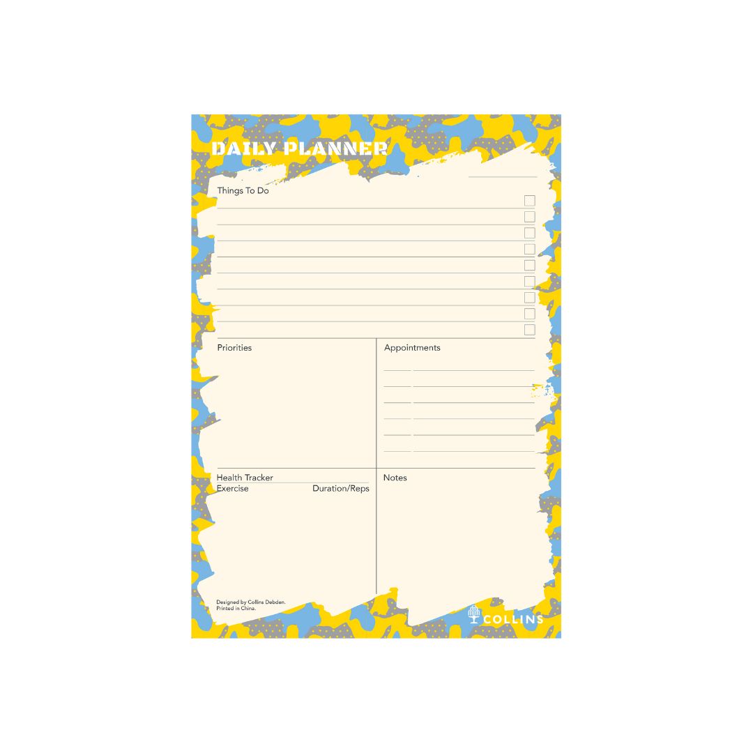 Edge Camo - A5 Daily Planner Pad - Yellow (EDCM15U1.45)