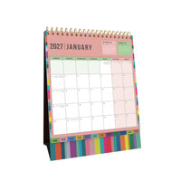 2027 Calendar - 12 Month Desk Month-to-View Calendar - Collins Debden Edge Range (EDDC-27)