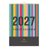 2027 Calendar - 12 Month A3 Month-to-View Calendar - Collins Debden Edge Range (EDFC135-27)