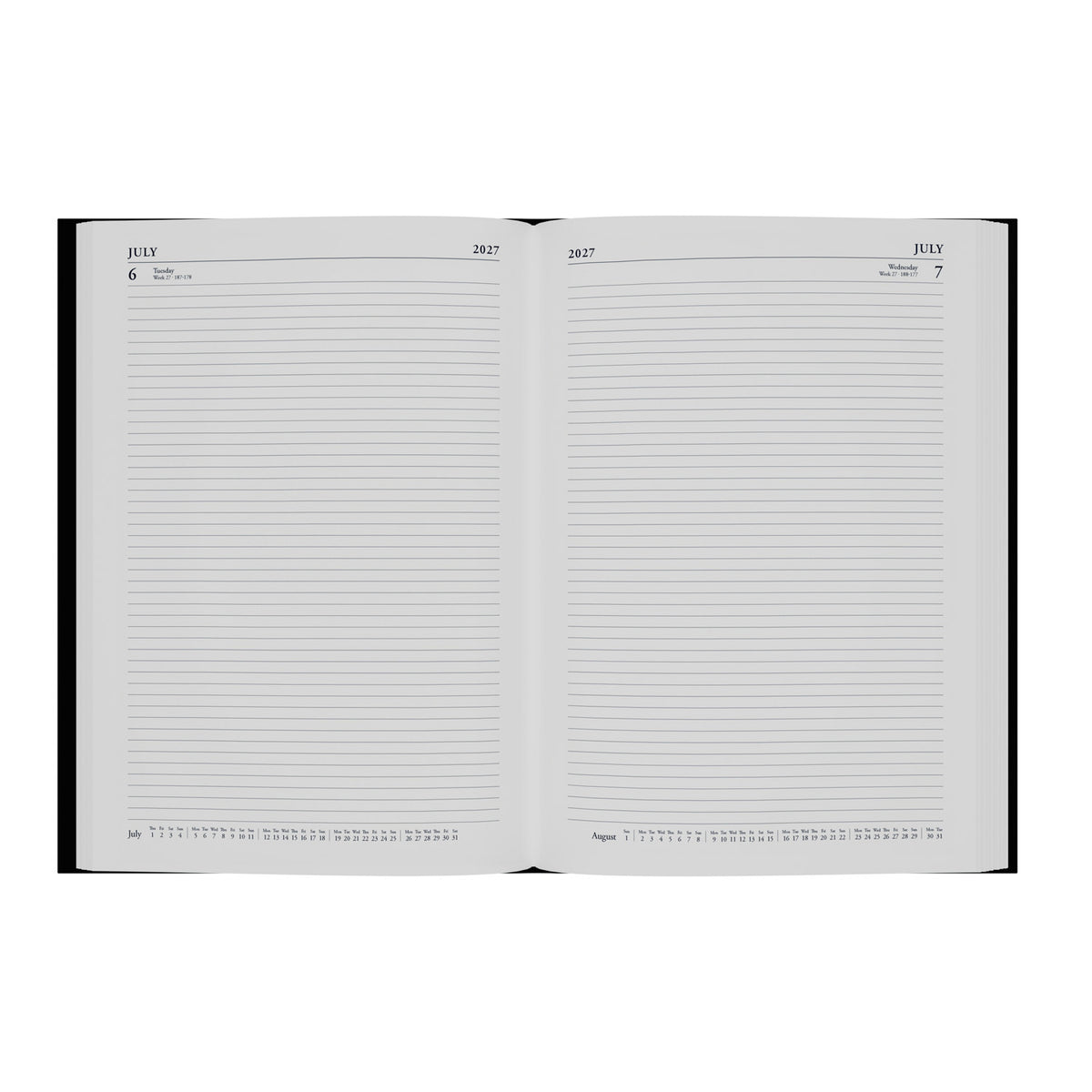2027 Calendar Year Planner - 12 Month A4 Day-to-Page Diary - Hard Cover - Collins Debden Essential Range