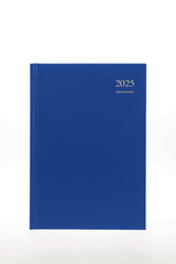 Essential - A4 Day-to-Page Diary with Appointments- 2025 Calendar Year Planner