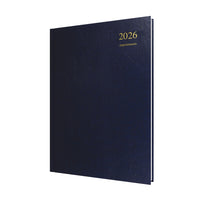 Essential - A4 Day-to-Page Diary with Appointments - 2026 Calendar Year Planner