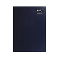 Essential - A4 Day-to-Page Diary with Appointments - 2026 Calendar Year Planner