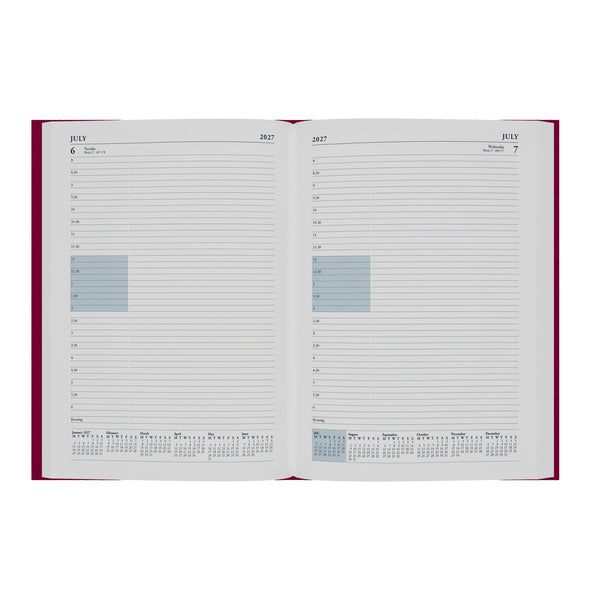 2027 Calendar Year Planner - 12 Month A4 Day-to-Page Diary - Hard Cover - Collins Debden Essential Range