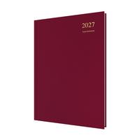 2027 Calendar Year Planner - 12 Month A4 Day-to-Page Diary - Hard Cover - Collins Debden Essential Range