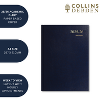 Essentials - A4 Week-to-View with Appointments Mid/Academic Year Diary Planner 2025-2026