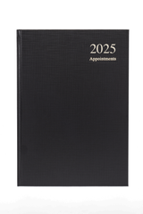 Essential - A5 Day-to-Page Diary with Appointments- 2025 Calendar Year Planner