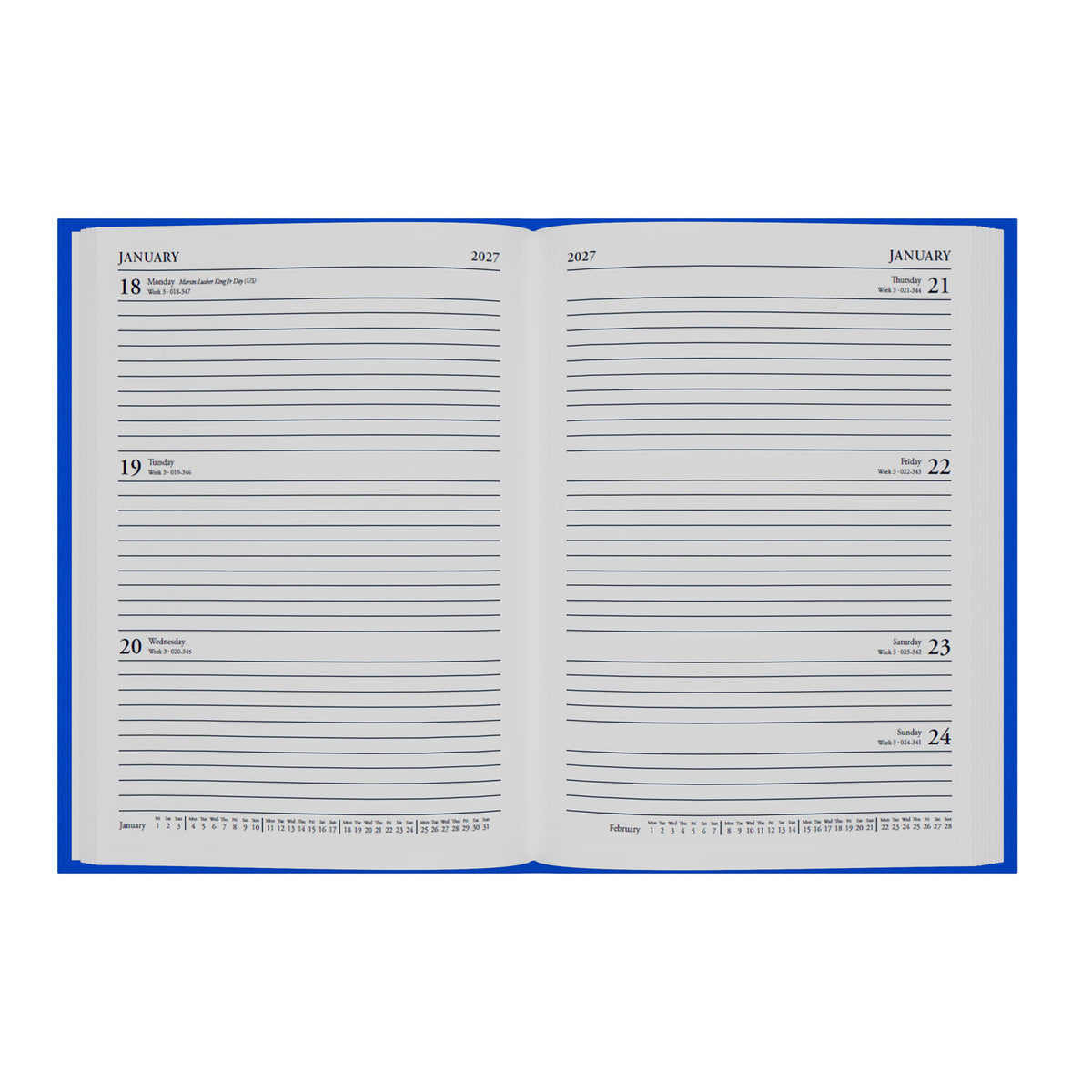 2026-2027 - Mid/Academic Year Planner - 13 Month A5 Week-to-View Diary - Collins Debden Essential Range