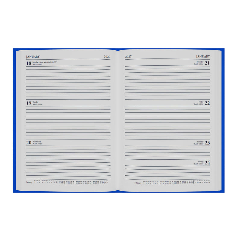 2026-2027 - Mid/Academic Year Planner - 13 Month A5 Week-to-View Diary - Collins Debden Essential Range