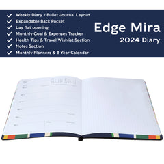 Collins Edge Mira - 2024 Weekly Lifestyle Planner - A5 Week-to-View Diary (EDMR153-24)