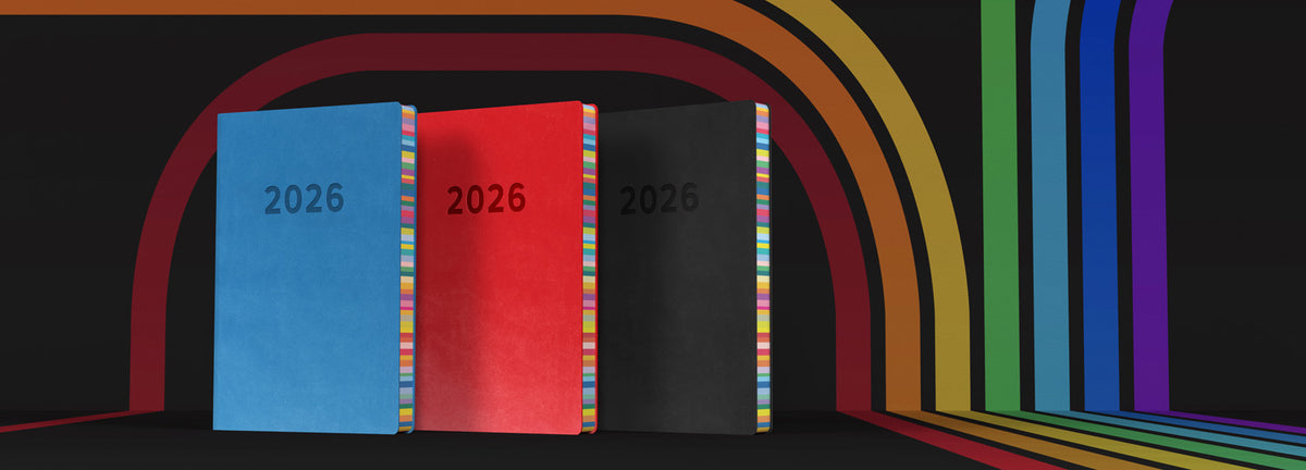 Edge Rainbow - A5 Week-To-View Diary - 2026 Calendar Year Planner