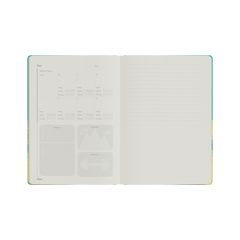 Flex and Flow Fitness Journal, A5 - Teal