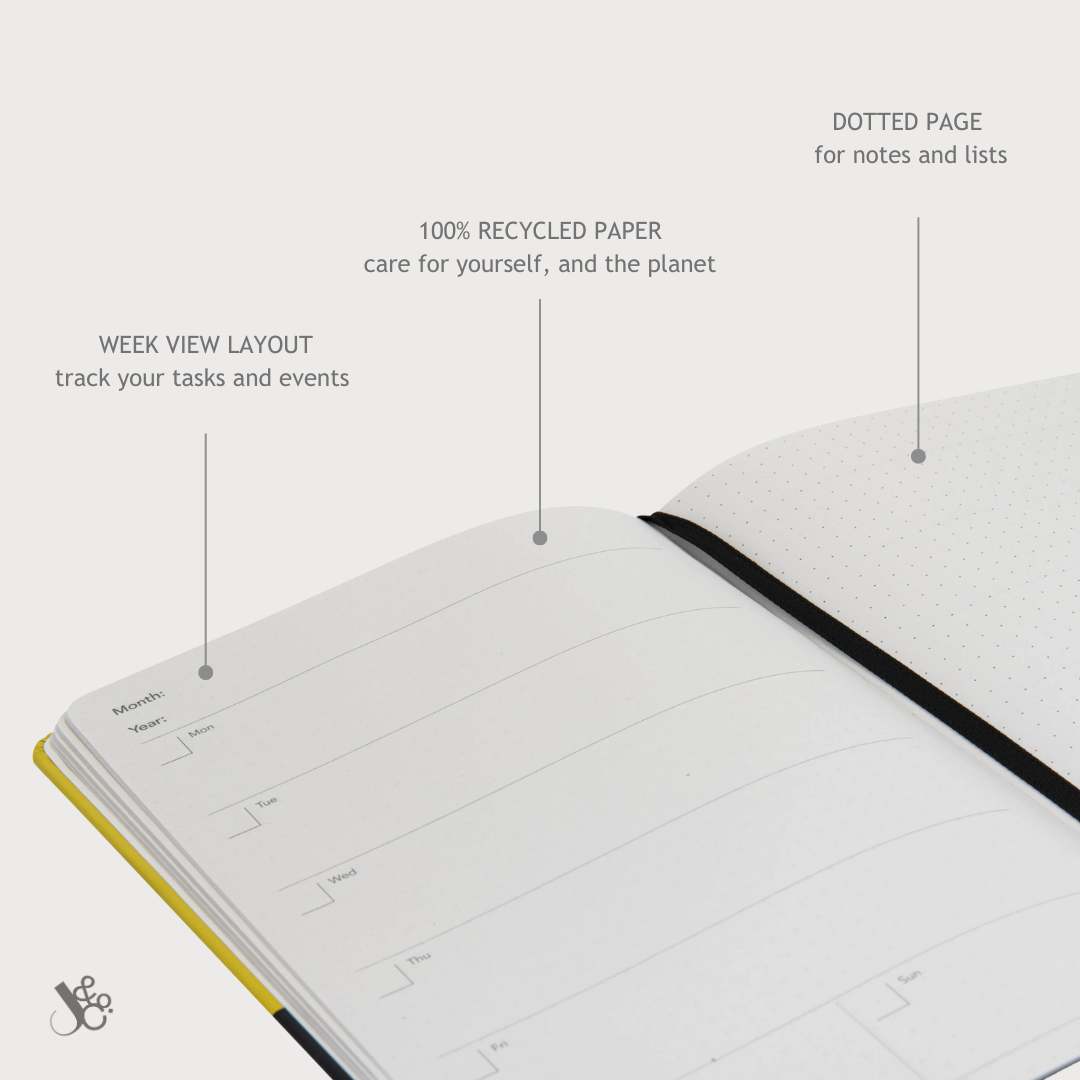 Dates & Dreams A5 Undated Week to View Diaries