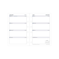 2027 Pocket Organiser Refill- 12 Month Pocket Week-to-View Diary Refill - Collins Debden (KT3700-27)
