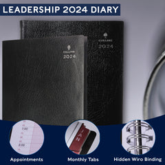Collins Leadership - 2024 A4 Day-to-Page Business Planner with Appointments (CP6743-24)
