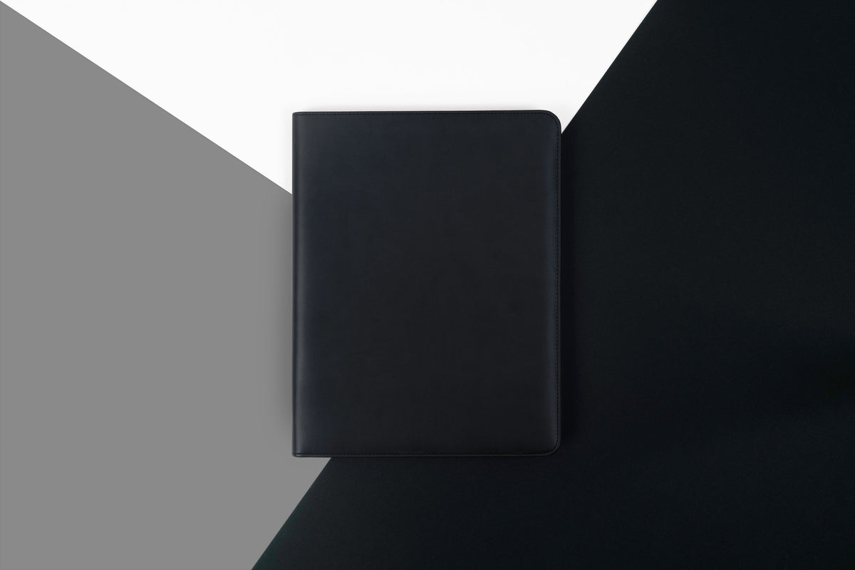 Intentus Organiser A4 PU Leather-Like Folder with Ruled Refill Pad