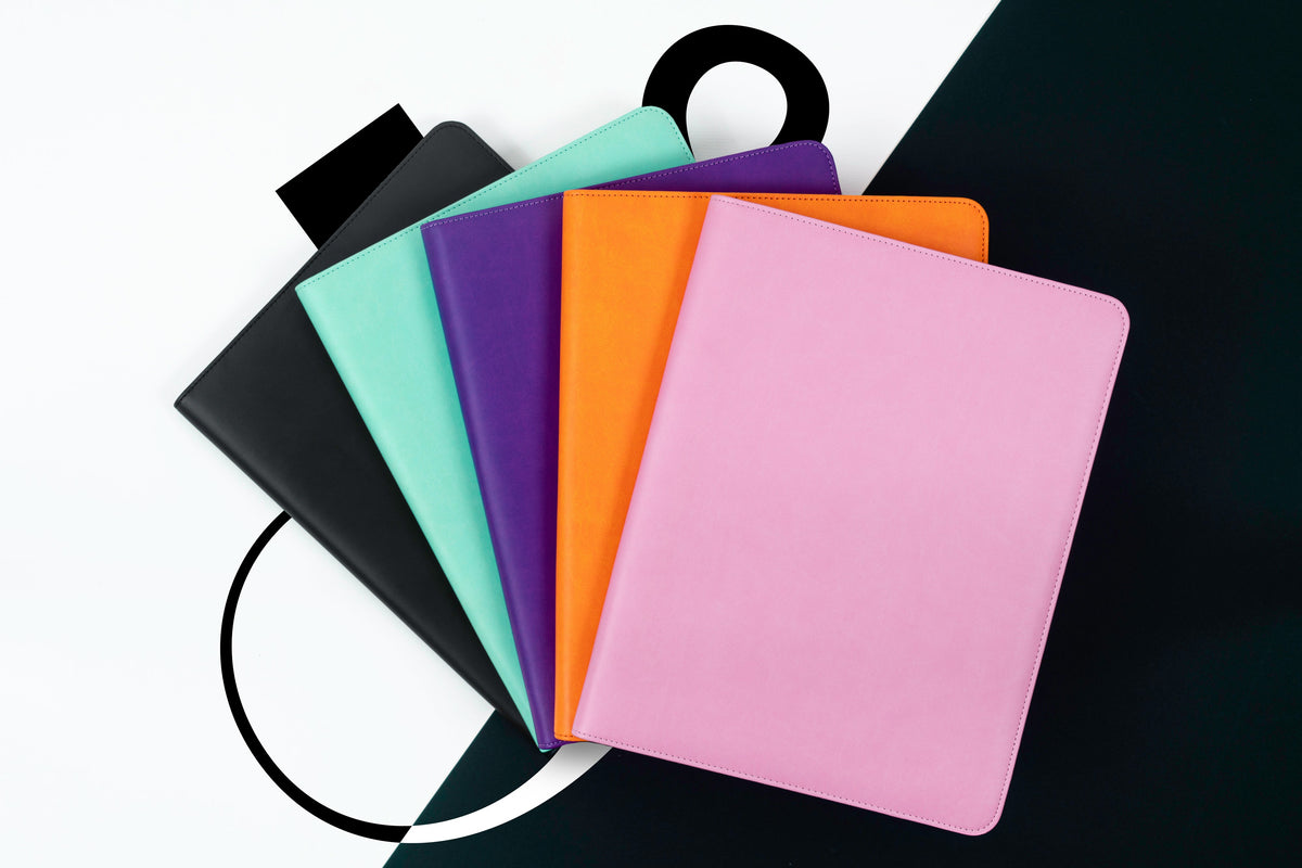 Intentus Organiser A4 PU Leather-Like Folder with Ruled Refill Pad