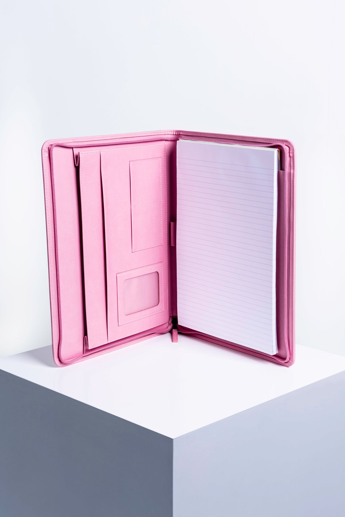 Intentus Organiser A4 PU Leather-Like Folder with Ruled Refill Pad