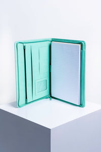 Intentus Organiser A4 PU Leather-Like Folder with Ruled Refill Pad