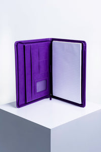 Intentus Organiser A4 PU Leather-Like Folder with Ruled Refill Pad