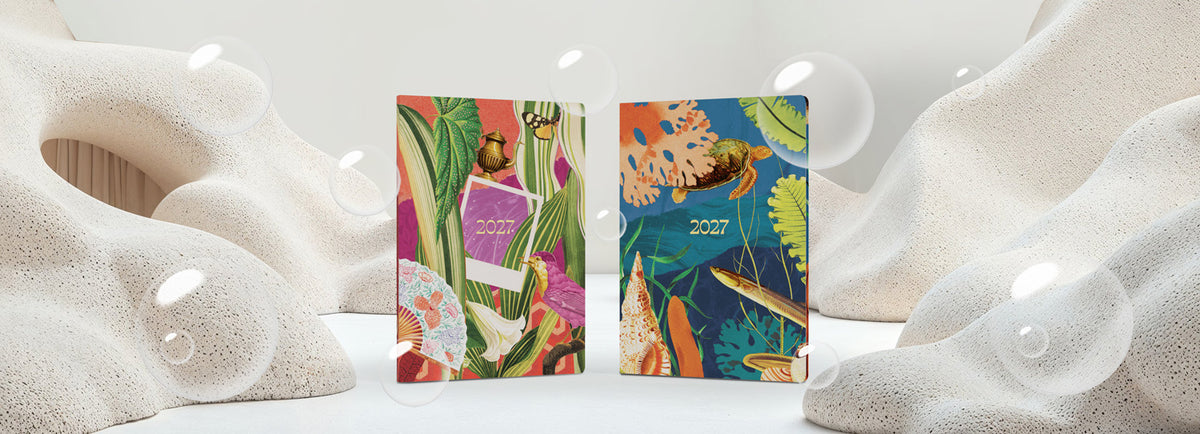 2027 Calendar Year Planner - 12 Month A5 Week-to-View Diary - Hard Cover - Collins Debden Modern Organic Range