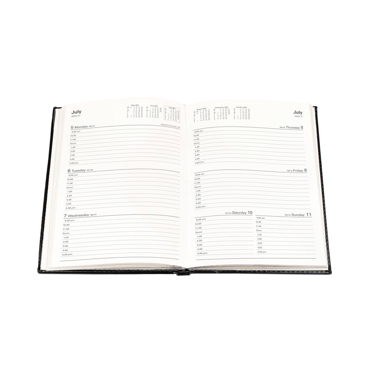 2027 Calendar Year Planner - 12 Month A5 Week-to-View Diary - Hard Cover - Collins Debden Chelsea Range